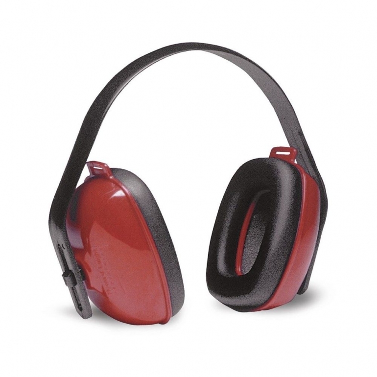 Blíster Casco Antirruido, Color Rojo, Protección Auditiva, SNR: 27 dB, EN 352-1
