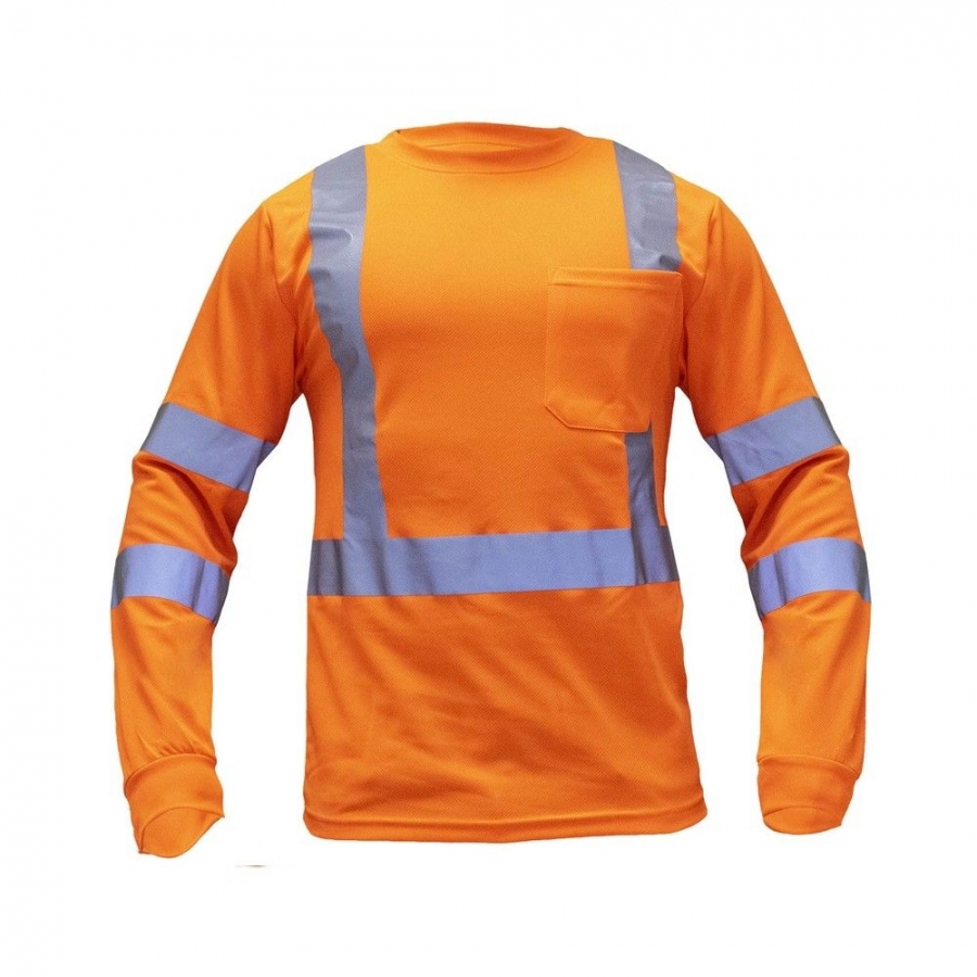 Suéter manga larga con cintas reflectivas tela “Dry-Fit” ANSI/ISEA 107