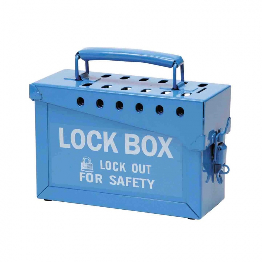 Caja metálica portátil para bloqueo en grupo