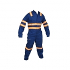 Overol manga larga 100% algodón con cinta reflectiva bicolor