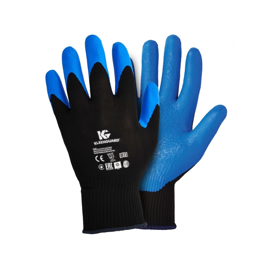 Guantes de nylon recubiertos de nitrilo para ambientes aceitados