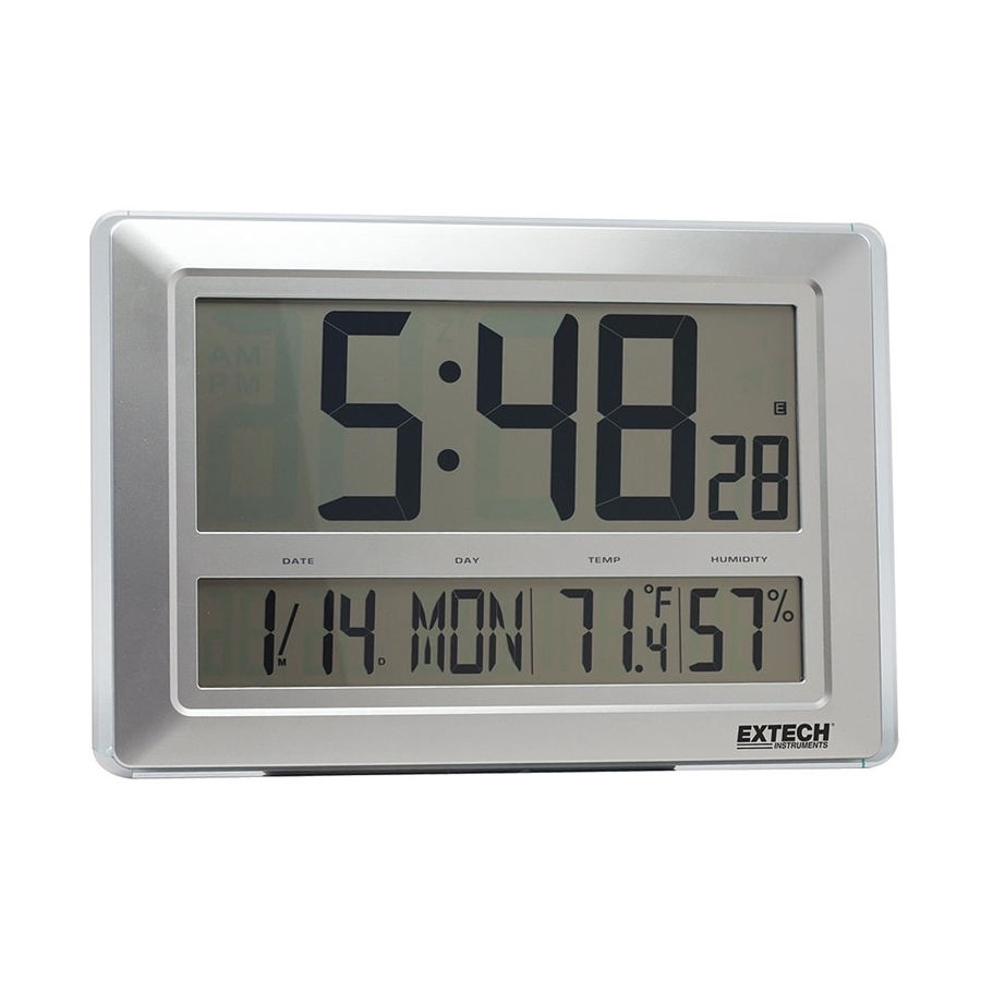 Reloj de con medidor humedad y temperatura (higrotermómetro)