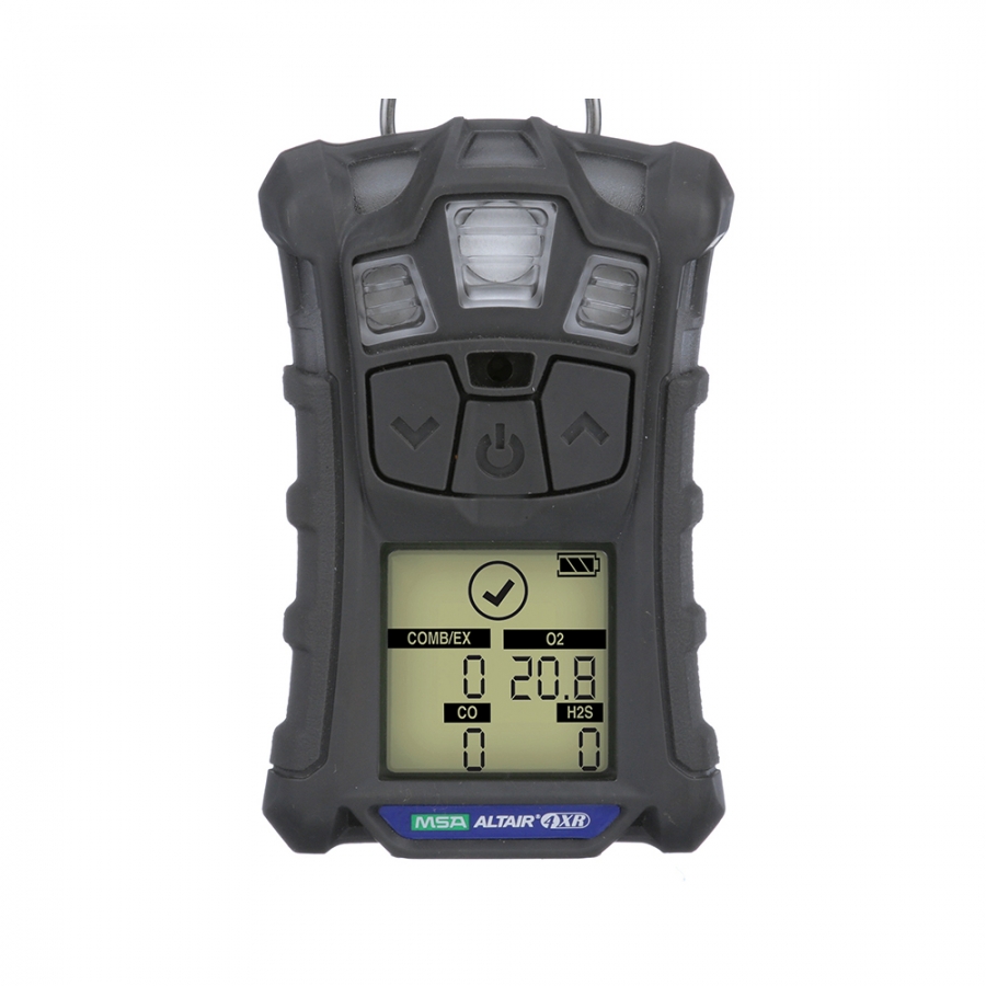 Monitor de gases por difusión (CO, O₂, H₂S, LEL) con sistema hombre