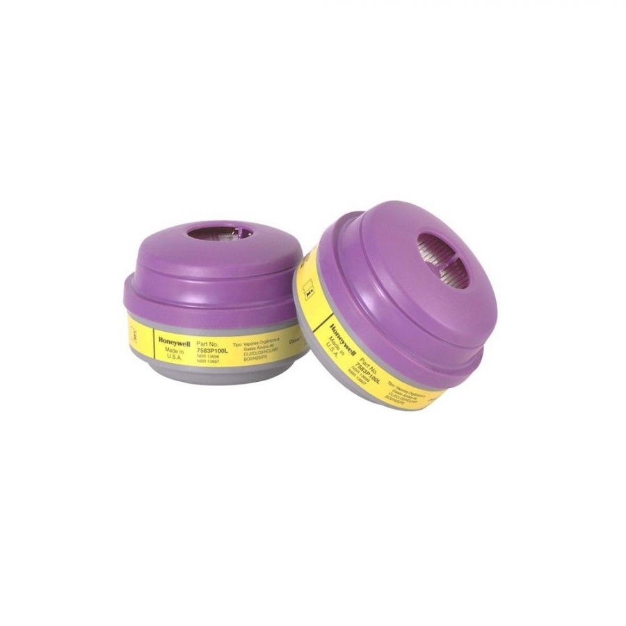 Cartuchos para vapores orgánicos, gases ácidos y partículas P100 Cartuchos para vapores orgánicos, gases ácidos y partículas P100